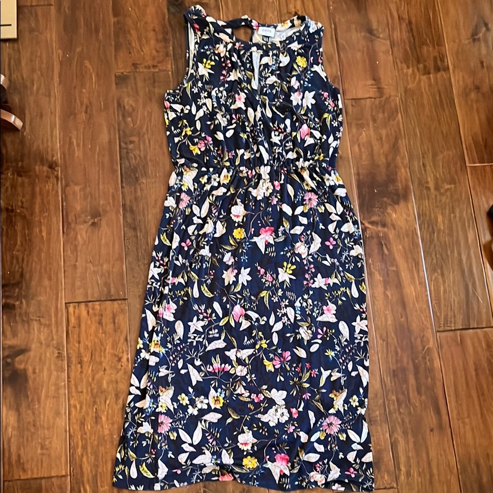 Oasis Navy Floral Dress
